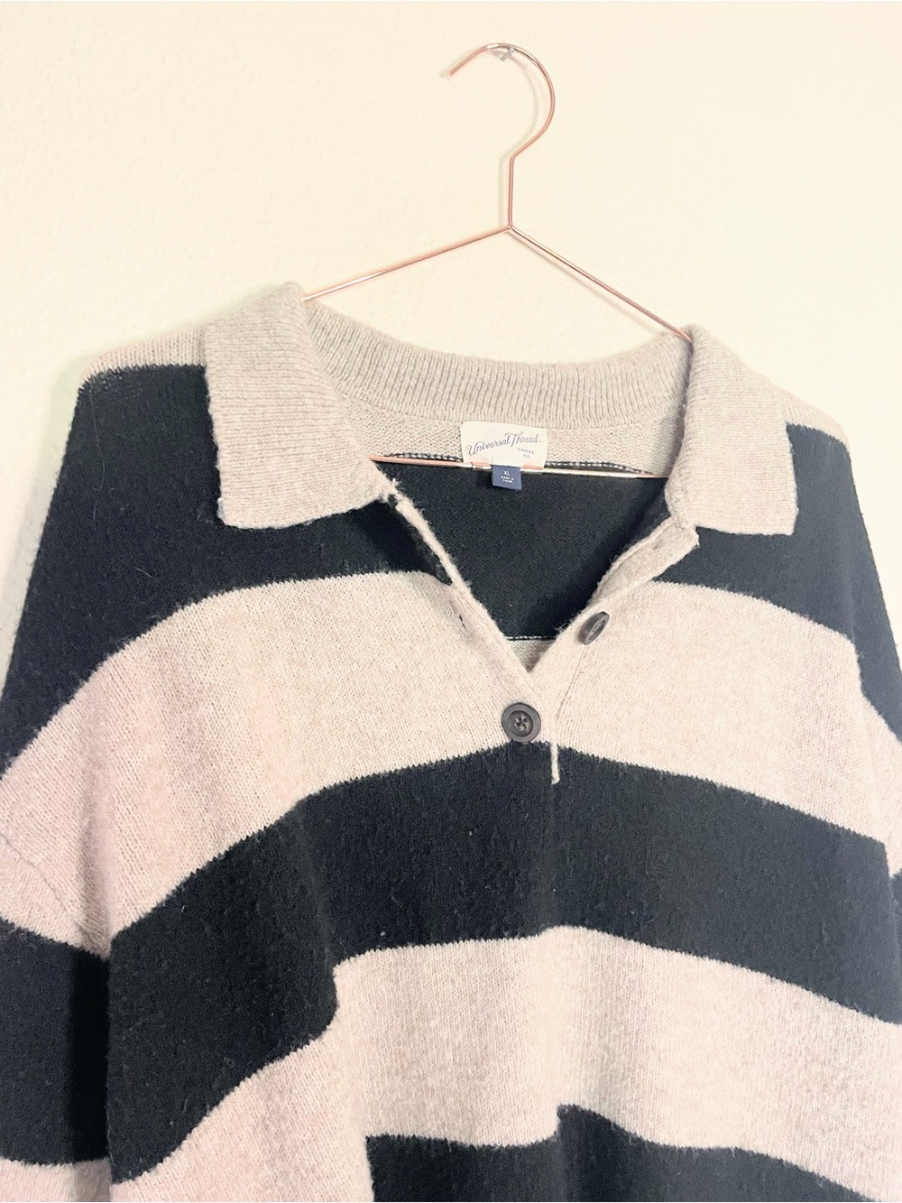 Universal Thread Striped Collared Rugby Sweater XL - Picture 3 of 9